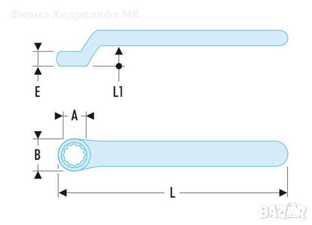 FACOM 55.AVSE Ключ лула високоволтова - различни размери, снимка 2 - Други инструменти - 31349713