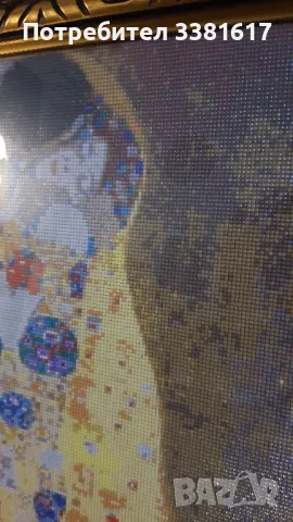 Диамантен гоблен "Целувката" на Густав Климт, снимка 2 - Гоблени - 48821309