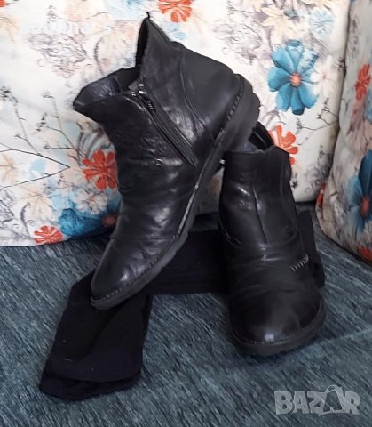 Ортопедични маркови боти от естествена кожа "Khrio" / номер 40, снимка 2 - Дамски боти - 43741465