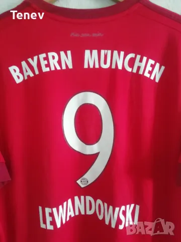 Bayern Munich Lewandowski Adidas 3XL оригинална тениска фланелка Байерн Мюнхен Левандовски 2015/2016, снимка 3 - Тениски - 49206789