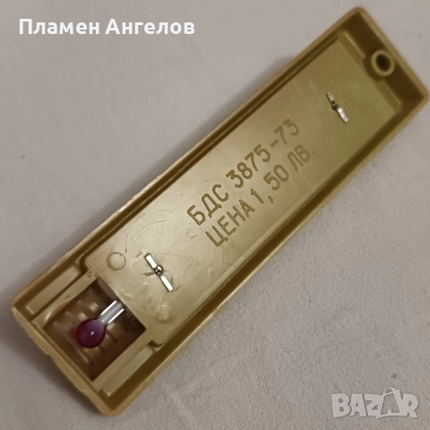 Стар живачен,стаен термометър от 70те години. , снимка 3 - Антикварни и старинни предмети - 52437365