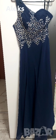 Рокля с камъни , снимка 2 - Рокли - 52492440