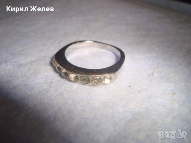 МНОГО СТИЛЕН СКЪПОЦЕНЕН АР НУВО СТИЛ ПРЪСТЕН с ФАСЕТИРАНИ ЦИРКОНИ и ПОСРЕБРЯВАНЕ 27587