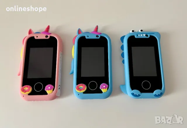 Детски смартфон сензорен екран , двойни камери , игри , клипове, снимка 4 - Други - 48926812