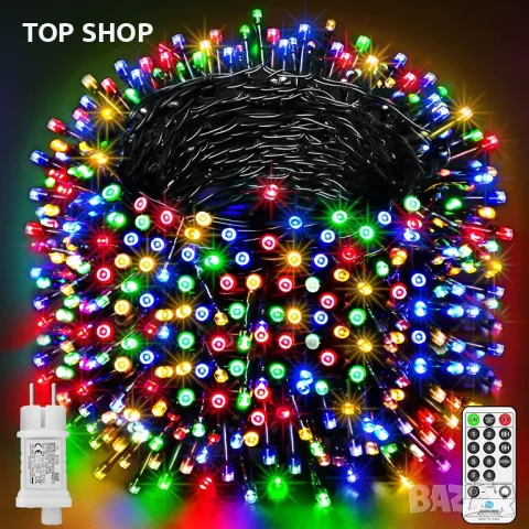 Светлинна верига LED  800 диода- 18 метра и дистанционно, снимка 2 - Други - 48476927