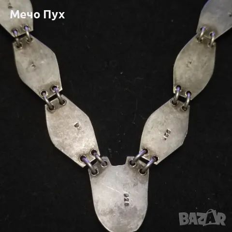 Сребърно колие (334), снимка 4 - Колиета, медальони, синджири - 49610746