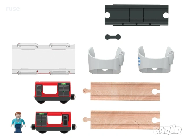 НОВИ! Метро влак и тунел за Дървено влакче, снимка 4 - Влакчета, самолети, хеликоптери - 53568919