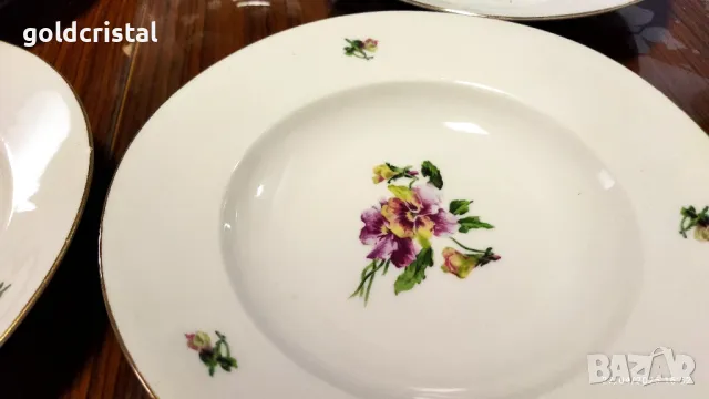 Стар български порцелан чинии дълбоки , снимка 2 - Антикварни и старинни предмети - 50096031