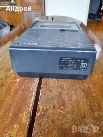 Стар касетофон Sony TCM-757, снимка 4 - Антикварни и старинни предмети - 50366326