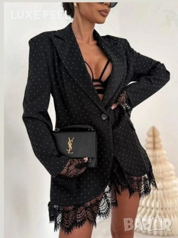 💎Сако с Камъни и Дантела , снимка 2 - Сака - 53277252