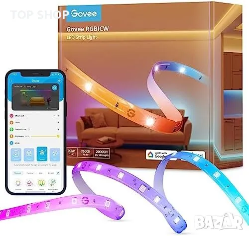 Нова 20 метра Топло бяла LED лента светлини за спалня Дом Хол Осветление