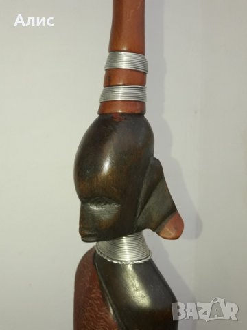 африканска дървена фигура,статуетка, снимка 7 - Статуетки - 38851654