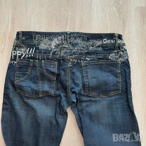 Дамски дънки Desigual с ниска талия размер 42, снимка 8 - Дънки - 47689613
