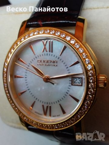 Дамски Часовник Dugena Premium 7500157 Rondo  Stone mit Saphirglas, снимка 12 - Дамски - 37608008