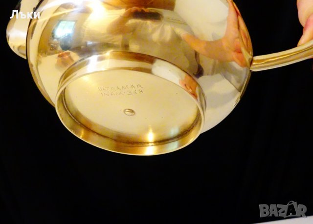 Чайник,кана Британска Индия,бронз,маркировка. , снимка 4 - Антикварни и старинни предмети - 26433685