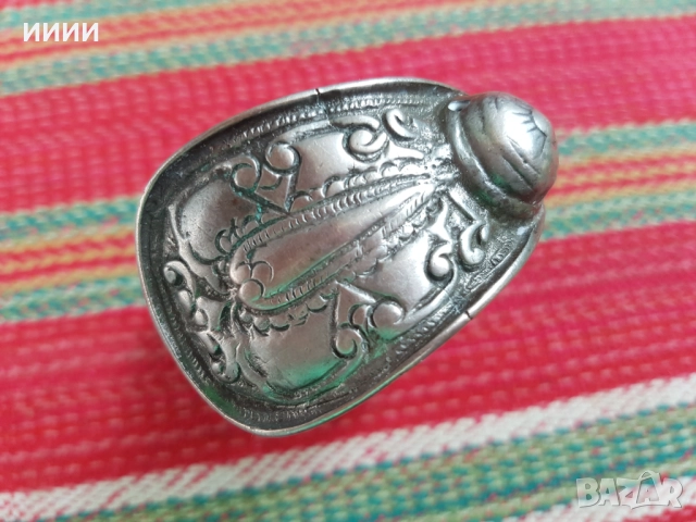 Сребърна гривна рогатка , снимка 3 - Антикварни и старинни предмети - 52534364