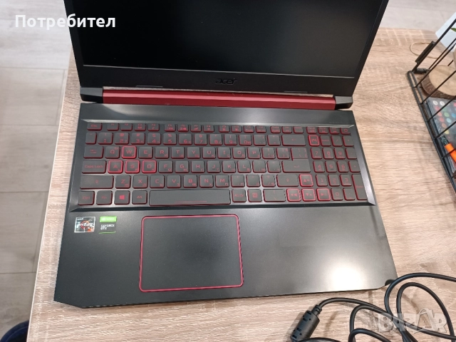 геймърски лаптоп Acer /cpu Ryzen 5 3550H/RAM 16GB/ VGA Nvidia GTX 1650TI 4GB , снимка 5 - Лаптопи за дома - 52493414