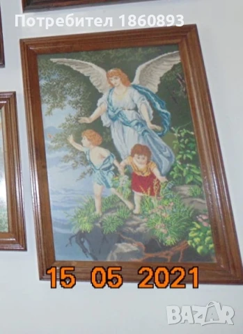 Гоблен Ангел пазител , снимка 2 - Гоблени - 51029730
