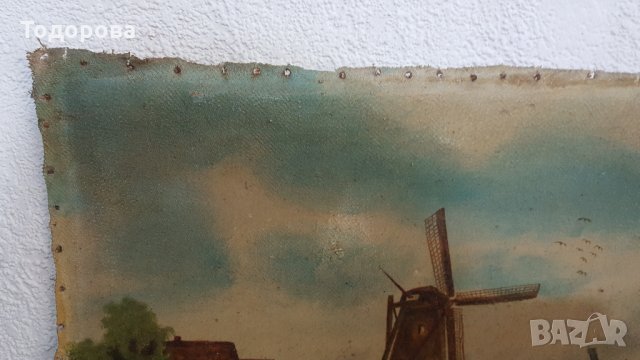 Стара картина от началото на миналия век., снимка 3 - Антикварни и старинни предмети - 27600125