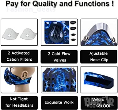 Нова Тренировъчна вентилационна маска за колело, спорт на открито, снимка 5 - Спортна екипировка - 34954547