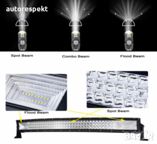 ИЗВИТ LED BAR 630W 105 CM 59400 Lumen ЛЕД БАР За Джип Камион Микробус Ново !!!, снимка 1 - Аксесоари и консумативи - 40387114