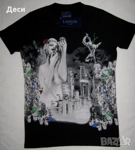 Мъжка тениска Lanvin S, снимка 4 - Тениски - 32396709