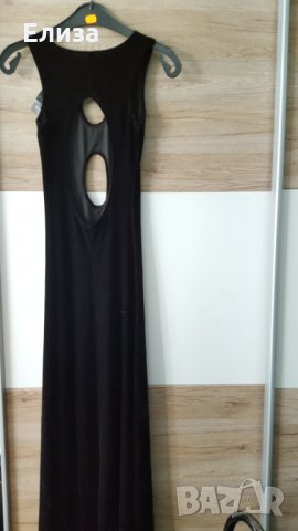 XS Дълга нова плюшена кадифе готик романтик бална рокля, снимка 1