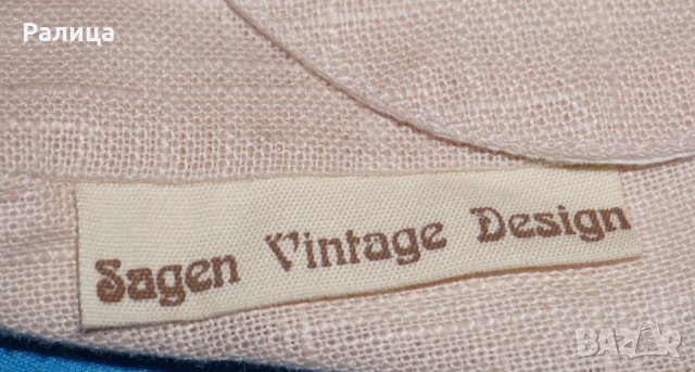 Чисто нова дамска Vintage чанта Sagen Design от 100% Лен, снимка 7 - Чанти - 27517646