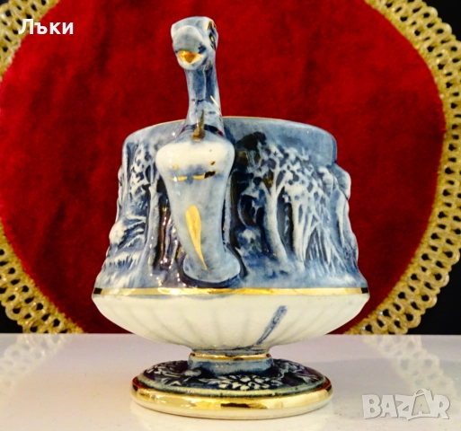 Порцеланова чаша Capodimonte,ангели,злато. , снимка 5 - Антикварни и старинни предмети - 51824516