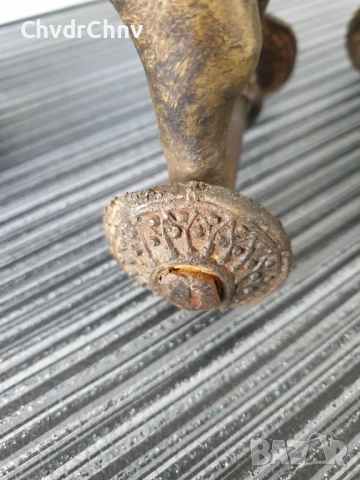 Индия 19ти век/2бр стари индийски бронзови коне на колела/малки кончета-играчки, снимка 9 - Антикварни и старинни предмети - 53507464