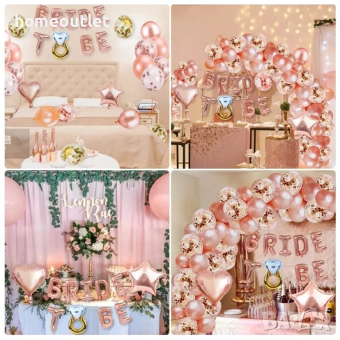 ПРОМОЦИЯ Комплект за моминско парти BRIDE TO BE балони + аксесоари X00179UOX9, снимка 5 - Други - 50777444
