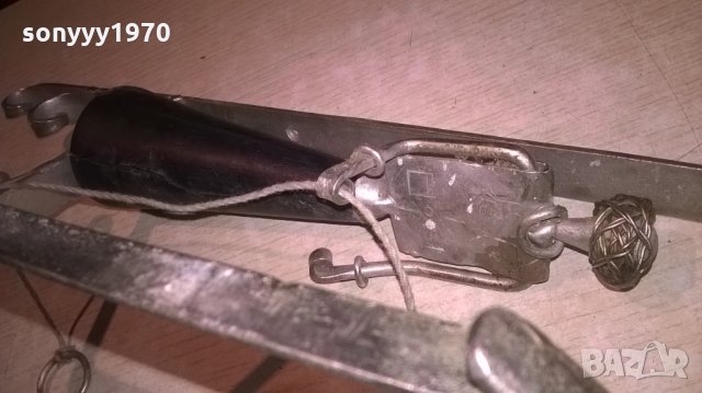 арт-жена бие камбаната-метал-внос швеицария-52х17х14см, снимка 14 - Колекции - 27017272