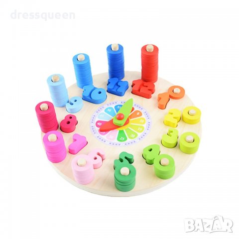 3608 Дървен пъзел във формата на часовник, снимка 8 - Игри и пъзели - 37484796