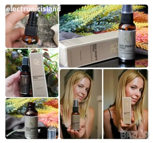 Спрей масло за бърз растеж на косата с джинджифил PURC за лечение и против косопад 30 ml, снимка 11 - Продукти за коса - 48267955