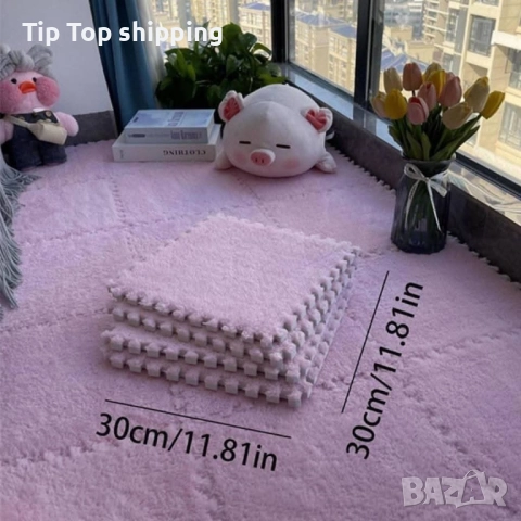 Мек килим пъзел от 10 части 1кв .м, снимка 3 - Килими - 51889369