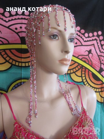 Украшение за глава от мъниста, за “Бели денс“, снимка 2 - Шапки - 21510967