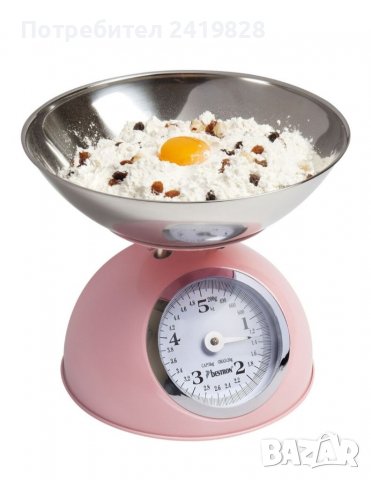 кухненски кантар bestron »Sweet Dreams«, аналог с подвижна кантара, ретро дизайн, товароносимост: 5 , снимка 3 - Съдове за готвене - 38363035