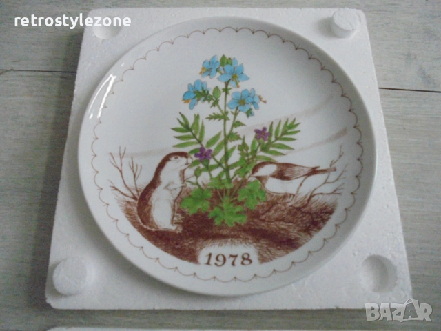 № 8318   Колекционерска чиния - Sverige Blommor & Djur –1978 г.  , снимка 5 - Други ценни предмети - 39298220