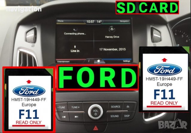 🚘🚘🚘 🇧🇬 2023 FORD F11 SD card навигация ъпдейт Lincoln Sync2 Форд EU USA C-Max,Edge,F-150,Focus, снимка 2 - Аксесоари и консумативи - 29556351