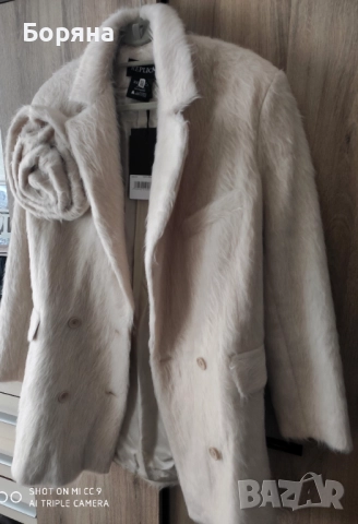 Replica Moda ново с етикет палто Magda Fur с роза, снимка 10 - Палта, манта - 52169760