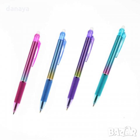 2054 Изтриваем химикал с гума Aodemei, синьо мастило, снимка 3 - Ученически пособия, канцеларски материали - 32544271