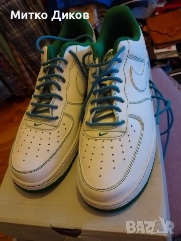Nike Air Force 1 US 9 UK 8 #42.5 270 мм маркови нови маратонки естест.кожа бял Найк, снимка 6 - Маратонки - 53525616