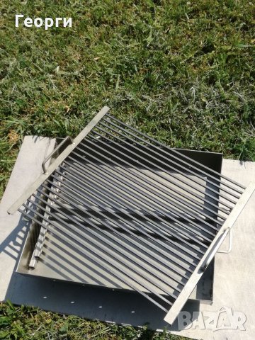 РЪЧНО ИЗРАБОТЕНО БАРБЕКЮ ЗА ДЪРВЕНИ ВЪГЛИЩА, снимка 4 - Барбекюта - 6970950