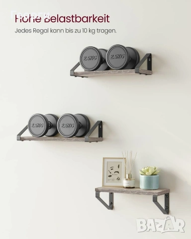 Комплект рафтове за стена, снимка 3 - Етажерки - 53276274