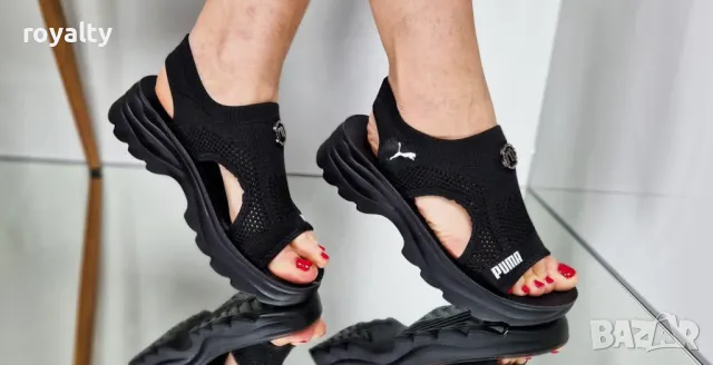 Puma черни дамски сандали 