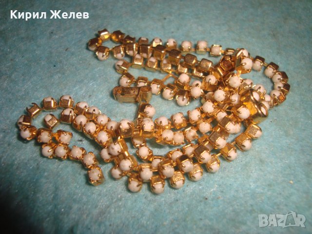 ЗЛАТИСТО НЕЖНО БЕЛ ЕПОК СТИЛ СТИЛНО КОЛИЕ 1879гр, снимка 3 - Колиета, медальони, синджири - 35322520