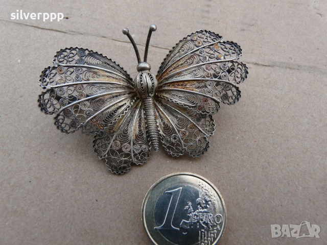  Сребърна брошка - 1 