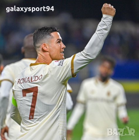 Ronaldo white Cr7 Детски екип Ал насър бял 2023г new Футболен екип с калци с шапка, снимка 5 - Футбол - 40156105