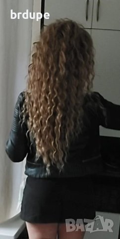 Омбре къдрава перука 66 см, снимка 3 - Аксесоари за коса - 43330336