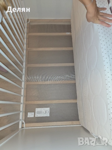 Детско креватче с матрак, снимка 5 - Бебешки легла и матраци - 51858095